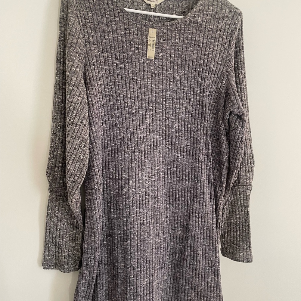 Madewell Heathered Long Sleeve Dress